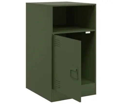 Naktinė Spintelė, Alyvuogių Žalia, 34,5X39X62cm Plienas