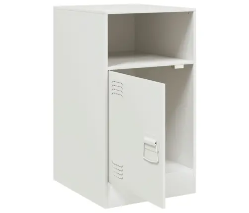 Naktsskapīši, 2 Gab., Balti, 34,5X39X62 Cm, Tērauds Vidaxl