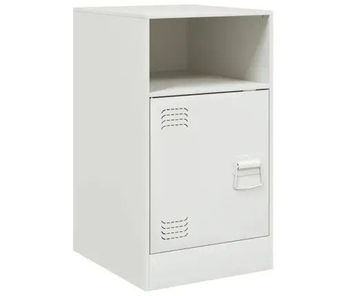 Naktsskapīši, 2 Gab., Balti, 34,5X39X62 Cm, Tērauds Vidaxl