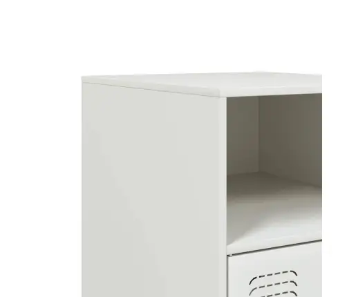 Naktsskapīši, 2 Gab., Balti, 34,5X39X62 Cm, Tērauds Vidaxl