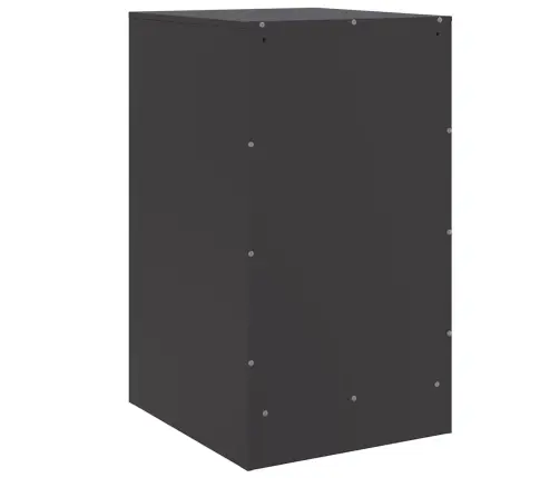 Naktinė Spintelė, Juodos Spalvos, 34,5X39X62cm Plienas