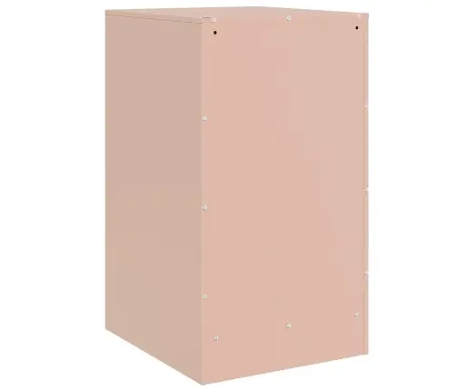 Naktsskapītis, Rozā, 34,5X39X62 Cm, Tērauds Vidaxl