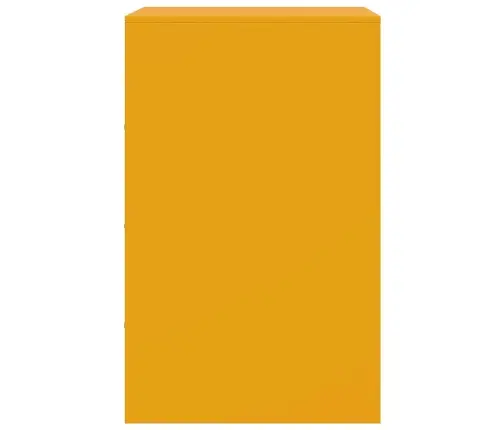 Naktinės Spintelės, 2Vnt., Garstyčių, 34,5X39X62cm Plienas