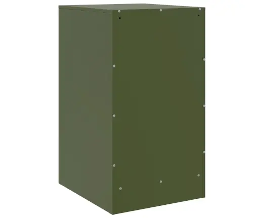 Naktsskapīši, 2 Gab., Olīvu Zaļi, 34,5X39X62 Cm, Tērauds Vidaxl