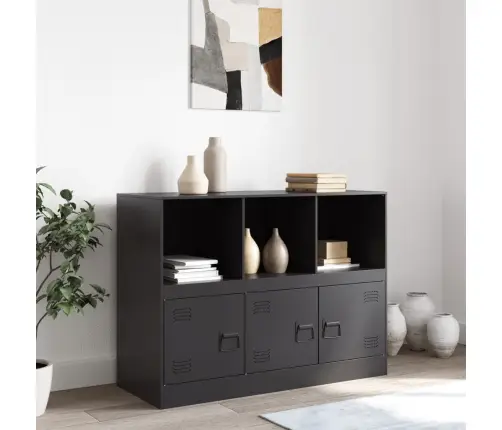 Šoninė Spintelė, Juodos Spalvos, 99X39X73cm Plienas