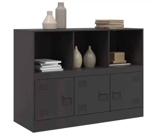 Šoninė Spintelė, Juodos Spalvos, 99X39X73cm Plienas