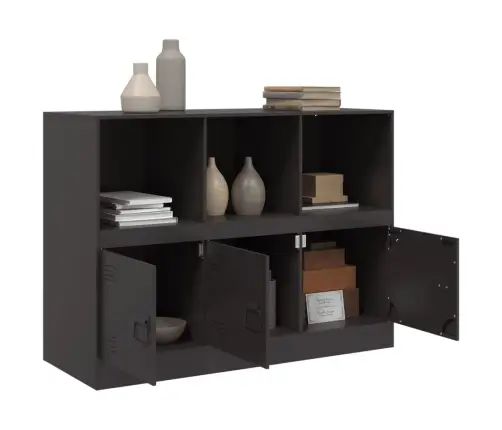 Šoninė Spintelė, Juodos Spalvos, 99X39X73cm Plienas