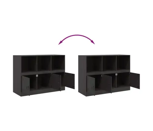 Šoninė Spintelė, Juodos Spalvos, 99X39X73cm Plienas