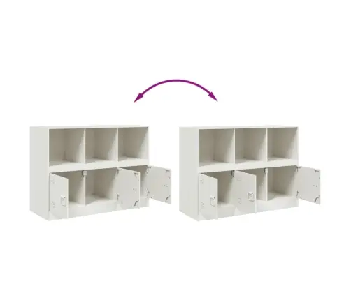 Kumode, Balta, 99X39X73 Cm, Tērauds Vidaxl Kumode, Balta, 99X39X73 Cm, Tērauds Vidaxl