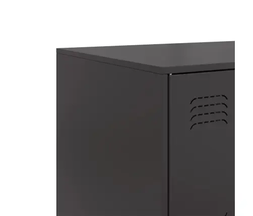 Kumode, Melna, 99X39X73 Cm, Tērauds Vidaxl