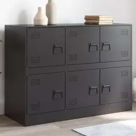 Šoninė Spintelė, Juodos Spalvos, 99X39X73cm Plienas