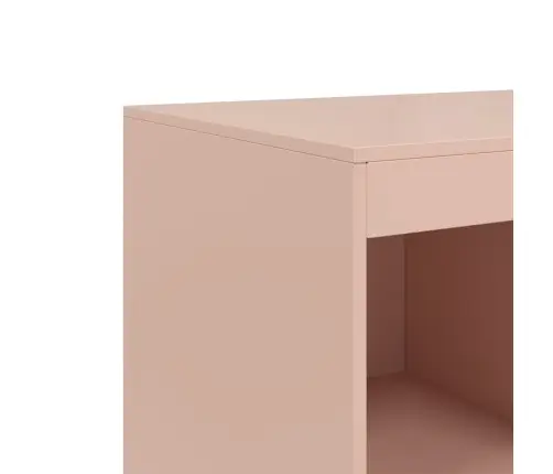 Augstais Skapītis, Rozā, 67X39X95 Cm, Tērauds Vidaxl