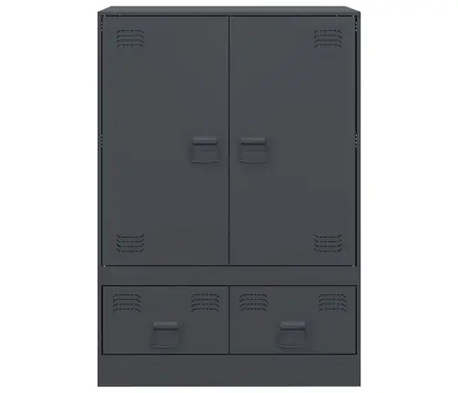 Augstais Skapītis, Antracītpelēks, 67X39X95 Cm, Tērauds Vidaxl