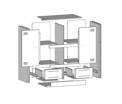 Komoda, Garstyčių Geltonos Spalvos, 67X39X95cm Plienas
