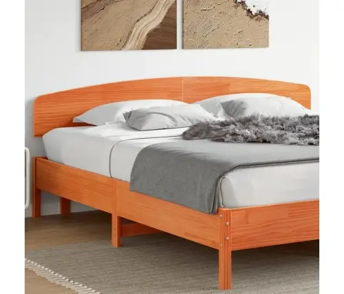 Galvgalis, Vaska Brūns, 180 Cm, Priedes Masīvkoks Vidaxl