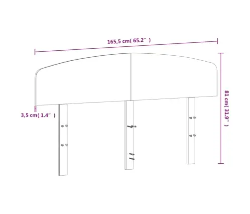 Galvūgalis, 160cm Pušies Medienos Masyvas Galvūgalis, 160cm Pušies Medienos Masyvas
