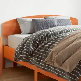 Galvgalis, Vaska Brūns, 150 Cm, Priedes Masīvkoks Vidaxl