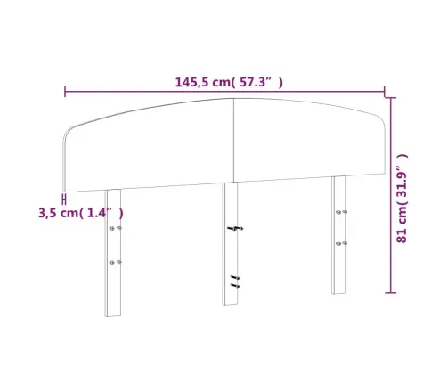 Galvgalis, Vaska Brūns, 140 Cm, Priedes Masīvkoks Vidaxl