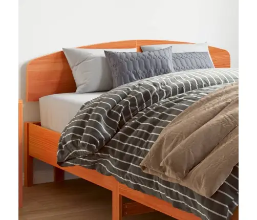 Galvgalis, Vaska Brūns, 140 Cm, Priedes Masīvkoks Vidaxl