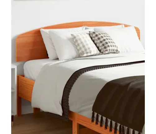 Galvgalis, Vaska Brūns, 120 Cm, Priedes Masīvkoks Vidaxl