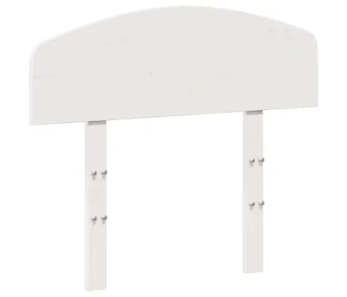 Voodipeats, Valge, 90 cm Männipuit