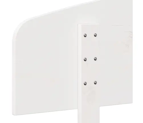 Voodipeats, Valge, 90 cm Männipuit