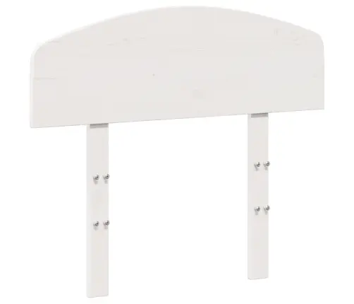 Galvgalis, Balts, 75 Cm, Priedes Masīvkoks Vidaxl