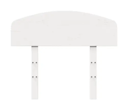 Galvgalis, Balts, 75 Cm, Priedes Masīvkoks Vidaxl