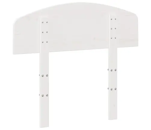 Galvgalis, Balts, 75 Cm, Priedes Masīvkoks Vidaxl