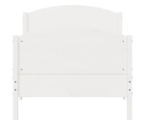 Lovos Rėmas Be Čiužinio, Balta, 90X190cm Pušies Masyvas