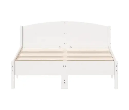 Voodiraam Ilma Madratsita, Valge, 135 X 190 cm Männipuit