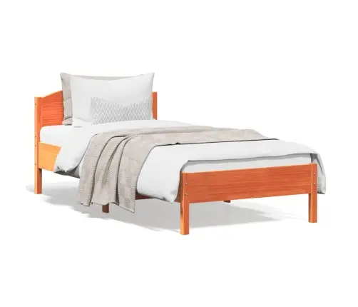 Lovos Rėmas Be Čiužinio, Vaško Ruda, 90X200cm Pušies Masyvas