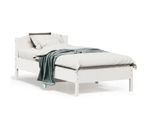 Lovos Rėmas Be Čiužinio, Balta, 90X190cm Pušies Masyvas