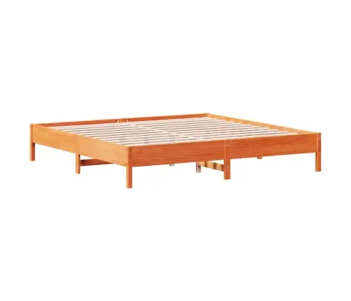 Lovos Rėmas Be Čiužinio, Vaško Rudas, 200X200cm Pušies Masyvas