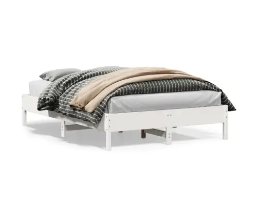 Voodiraam Ilma Madratsita, Valge, 140 X 200 cm Männipuit