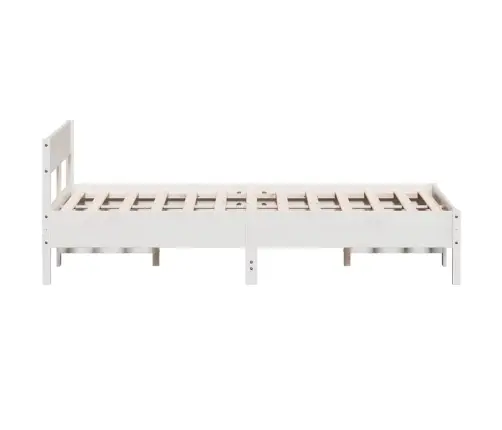 Voodiraam Ilma Madratsita, Valge, 150 X 200 cm Männipuit