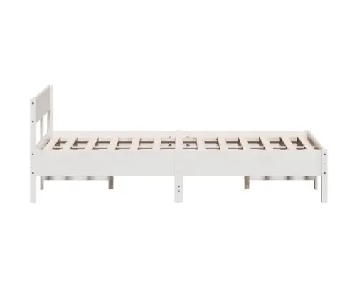 Voodiraam Ilma Madratsita, Valge, 140 X 200 cm Männipuit