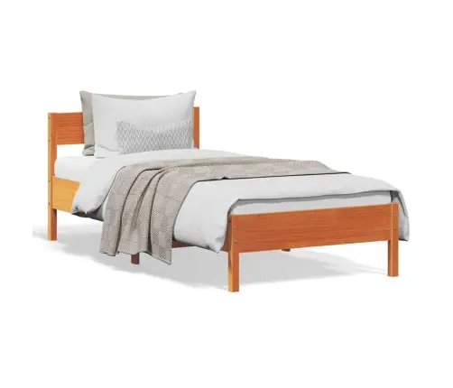 Voodiraam Ilma Madratsita, Vahapruun, 90 X 200 cm Männipuit