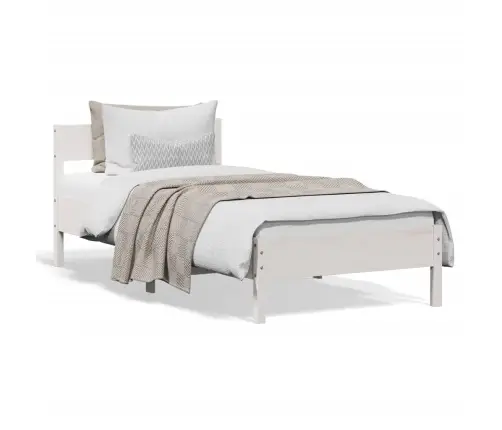 Lovos Rėmas Be Čiužinio, Balta, 90X190cm Pušies Masyvas