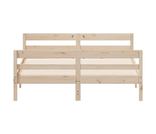 Gulta Bez Matrača, 140X200 Cm, Priedes Masīvkoks Vidaxl