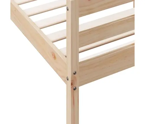 Gulta Bez Matrača, 140X200 Cm, Priedes Masīvkoks Vidaxl