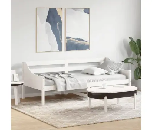 Gulta Bez Matrača, Balts, 80X200 Cm, Priedes Masīvkoks Vidaxl