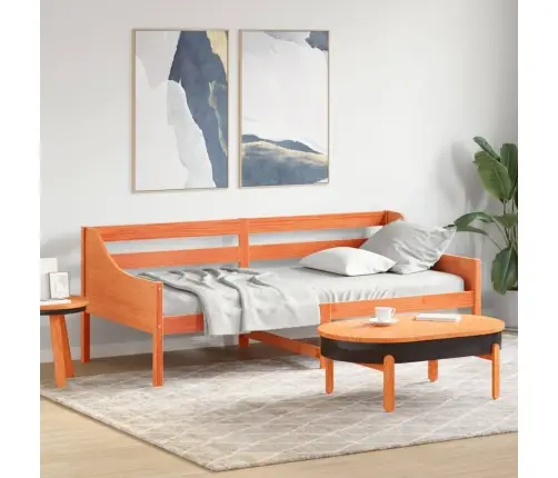 Päevavoodi Ilma Madratsita, Vahapruun, 80 X 200 cm Männipuit