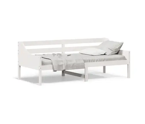 Gulta Bez Matrača, Balts, 90X200 Cm, Priedes Masīvkoks Vidaxl