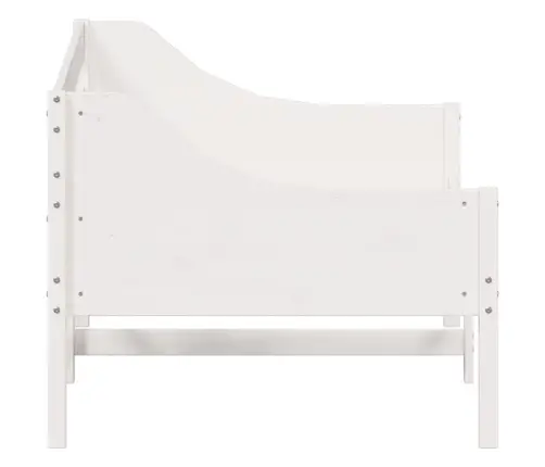 Gulta Bez Matrača, Balts, 90X200 Cm, Priedes Masīvkoks Vidaxl