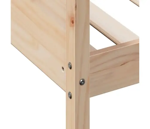 Gulta Bez Matrača, 90X190 Cm, Priedes Masīvkoks Vidaxl