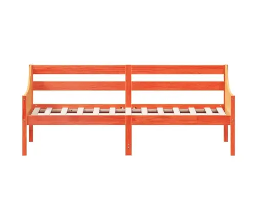 Gulta Bez Matrača, Vaska Brūna, 90X190 Cm, Priedes Masīvkoks Vidaxl