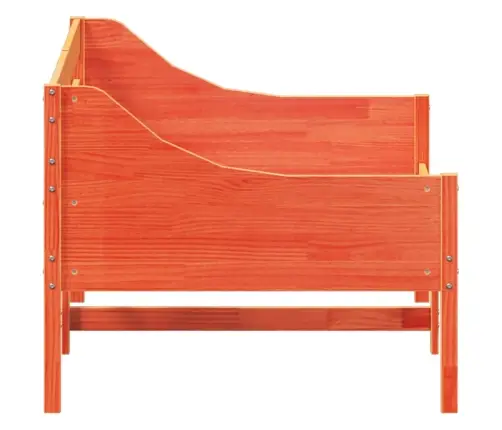 Gulta Bez Matrača, Vaska Brūna, 90X190 Cm, Priedes Masīvkoks Vidaxl