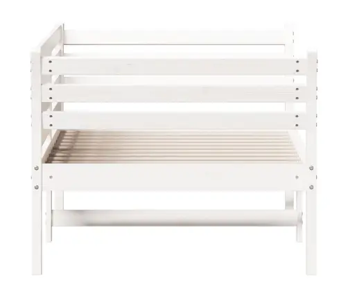 Gulta Bez Matrača, Balts, 80X200 Cm, Priedes Masīvkoks Vidaxl