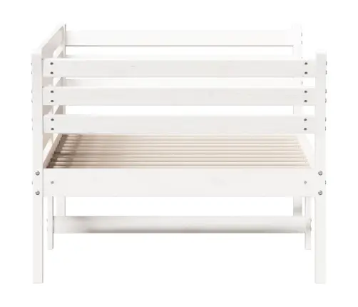 Gulta Bez Matrača, Balts, 90X200 Cm, Priedes Masīvkoks Vidaxl